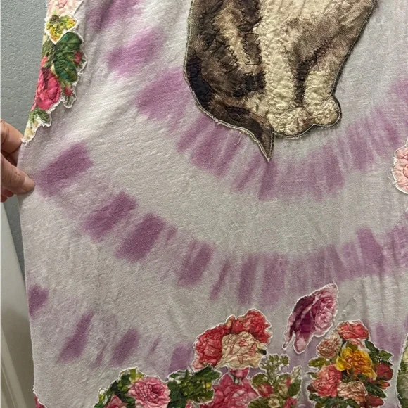 Magnolia Pearl Tie Dye Applique T Dress 835 Juniper SOLD OUT - Picture 6 of 10